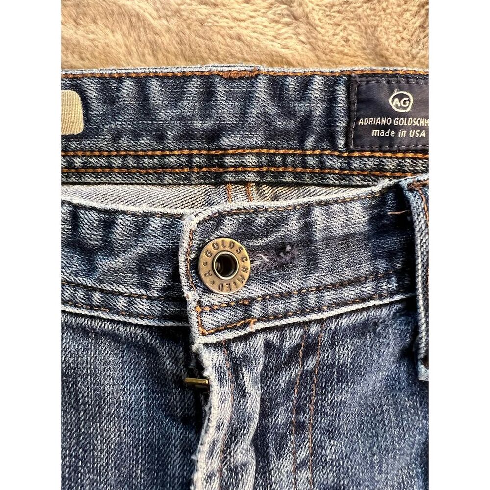 AG Adriano Goldschmied Men's Blue Straight Leg Jeans Size 36x32 - Picture 6 of 11